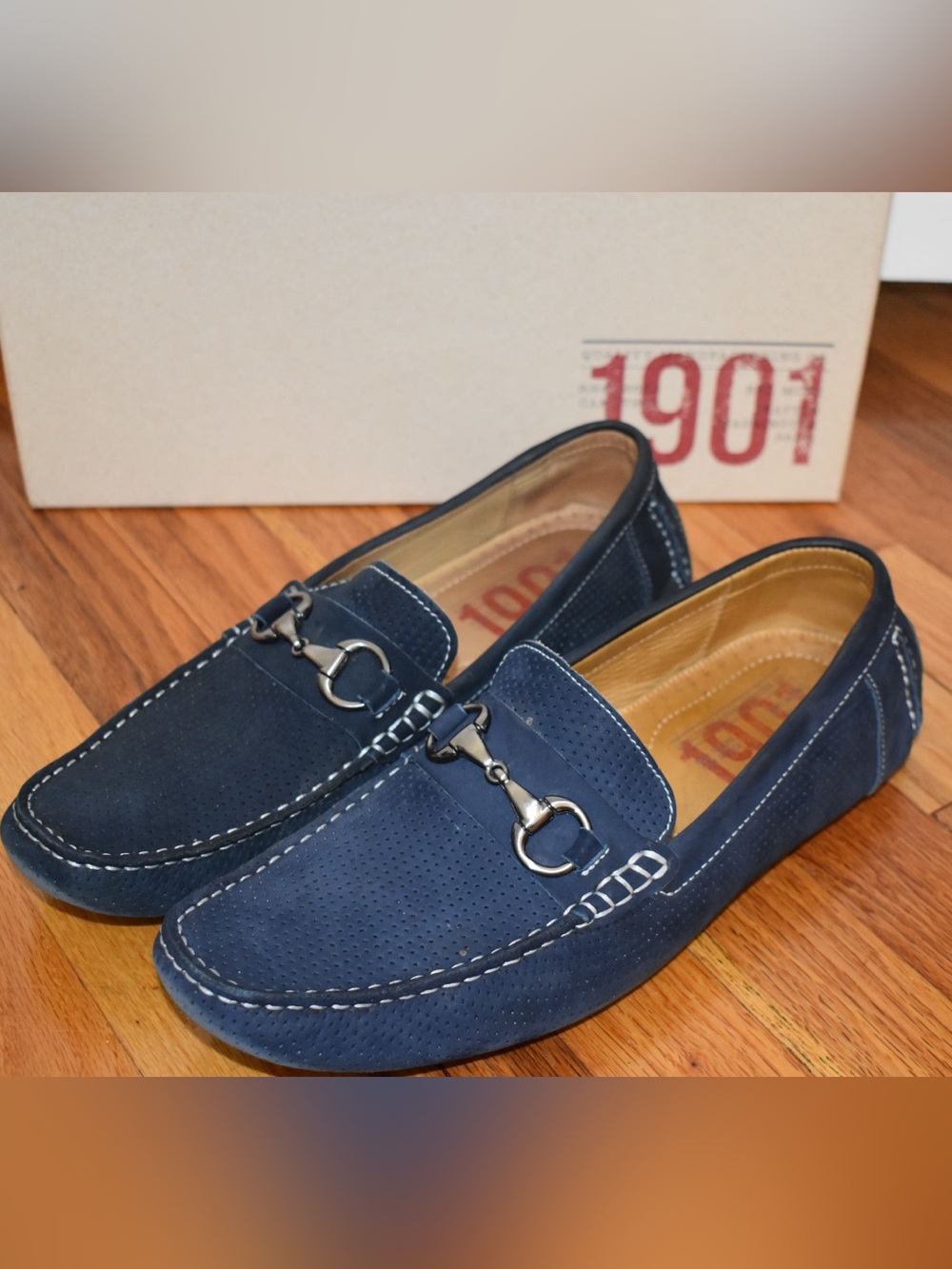 Nordstrom 1901 Torino Perforated Driving Shoes - Mare Suede